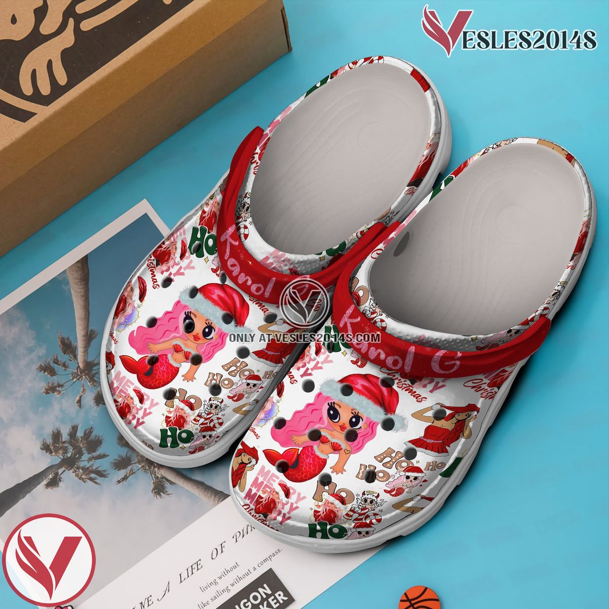 Karol G Christmas Music Crocs Crocband Clogs Shoes, Unique Gifts For Fans - Vesles2014S 2