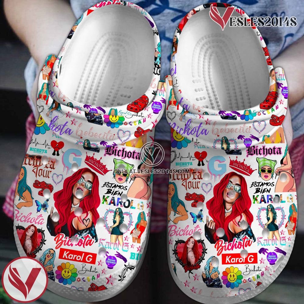 Karol G Music Crocs Crocband Clogs Shoes, Unique Gifts For Fans Style 10 - Vesles2014S