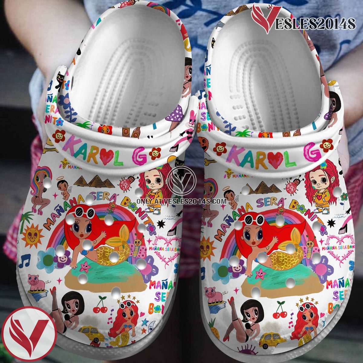 Karol G Music Crocs Crocband Clogs Shoes, Unique Gifts For Fans Style 12 - Vesles2014S 4