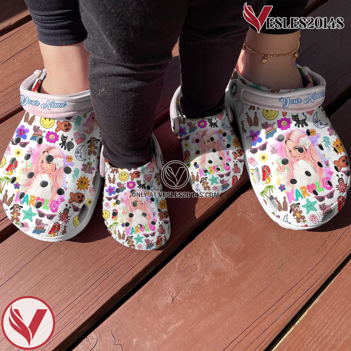 Karol G Music Crocs Crocband Clogs Shoes, Unique Gifts For Fans Style 13 - Vesles2014S 2