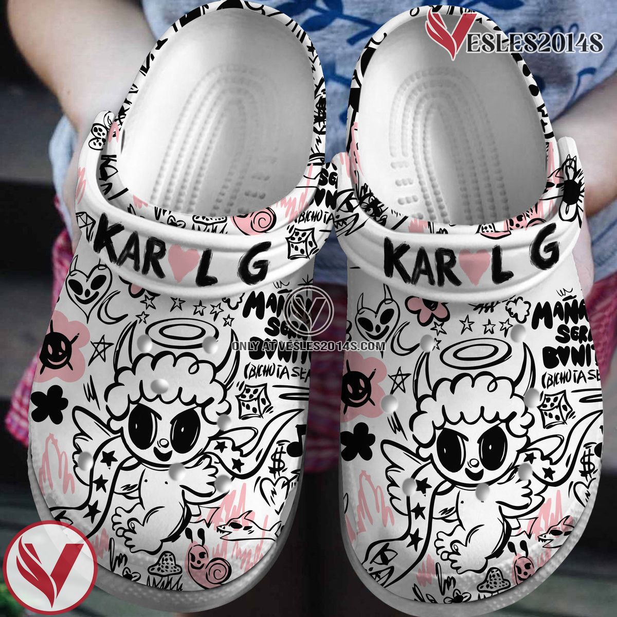 Karol G Music Crocs Crocband Clogs Shoes, Unique Gifts For Fans Style 15 - Vesles2014S