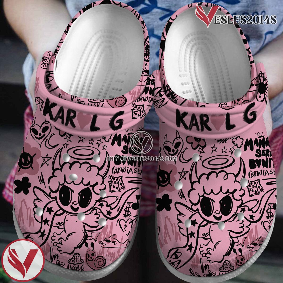 Karol G Music Crocs Crocband Clogs Shoes, Unique Gifts For Fans Style 19 - Vesles2014S