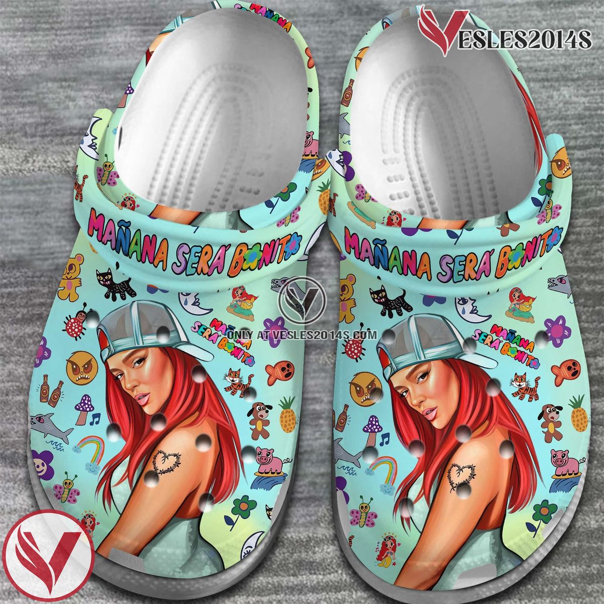 Karol G Music mañana será bonito Crocs Crocband Clogs Shoes, Unique Gifts For Fans Style 3 - Vesles2014S 2