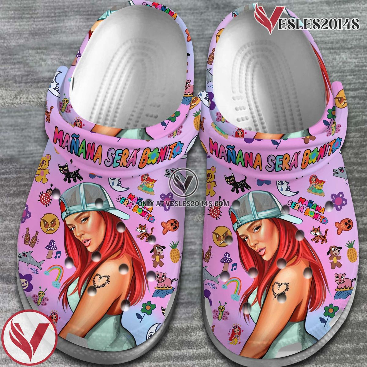 Karol G Music mañana será bonito Crocs Crocband Clogs Shoes, Unique Gifts For Fans Style 4 - Vesles2014S 2