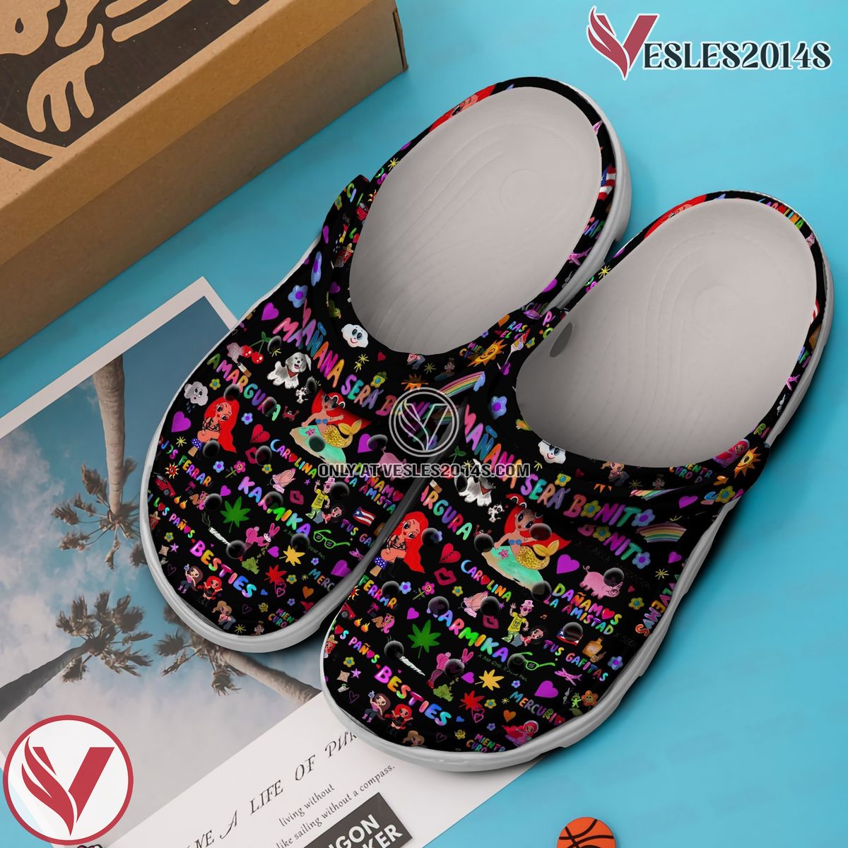 Karol G Music mañana será bonito Crocs Crocband Clogs Shoes, Unique Gifts For Fans Style 5 - Vesles2014S 3