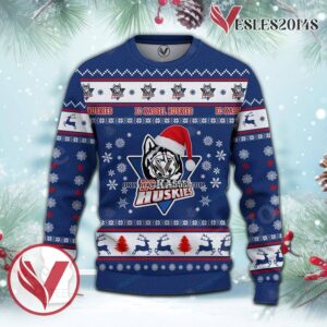 Kassel Huskies Sport Ugly Christmas Sweater, Unique Gifts For Fans - Vesles2014aS 2