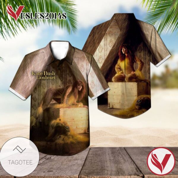 Kate Bush Lionheart Album Cover Hawaiian Shirt, Best Gift For Music Lovers Vesles2014S