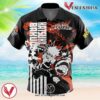 Katsuki Bakugo My Hero Academia Hawaiian Button Up Shirt, Perfect Gifts For Anime Lovers - Vesles2014S