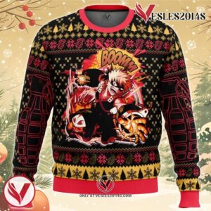 Katsuki Bakugo My Hero Academia Ugly Christmas Sweater, Unique Christmas Gift For Fans - Vesles2014S