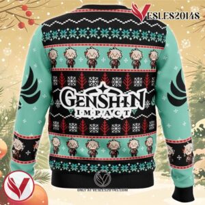 Kazuha Genshin Impact Ugly Christmas Sweater, Unique Christmas Gift For Fans - Vesles2014S 1