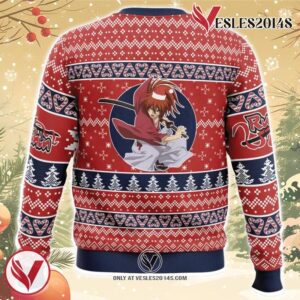 Kenshin Himura Rurouni Kenshin Samurai X Ugly Christmas Sweater, Unique Christmas Gift For Fans - Vesles2014S 1