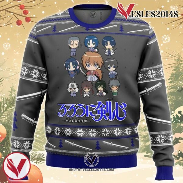 Kenshin Sprites Ugly Christmas Sweater, Unique Christmas Gift For Fans - Vesles2014S