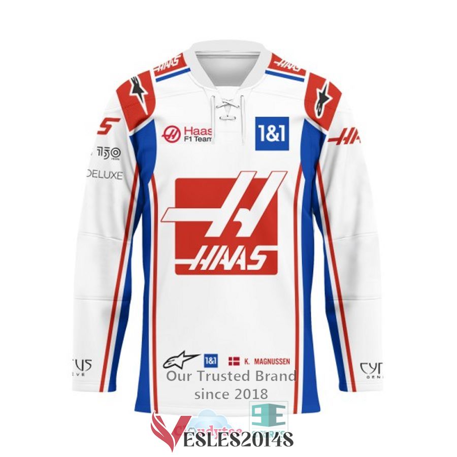 Kevin Magnussen Hass F1 Team 1&1 Hockey Jersey, Trending Gifts For Fans - Vesles2014s 1