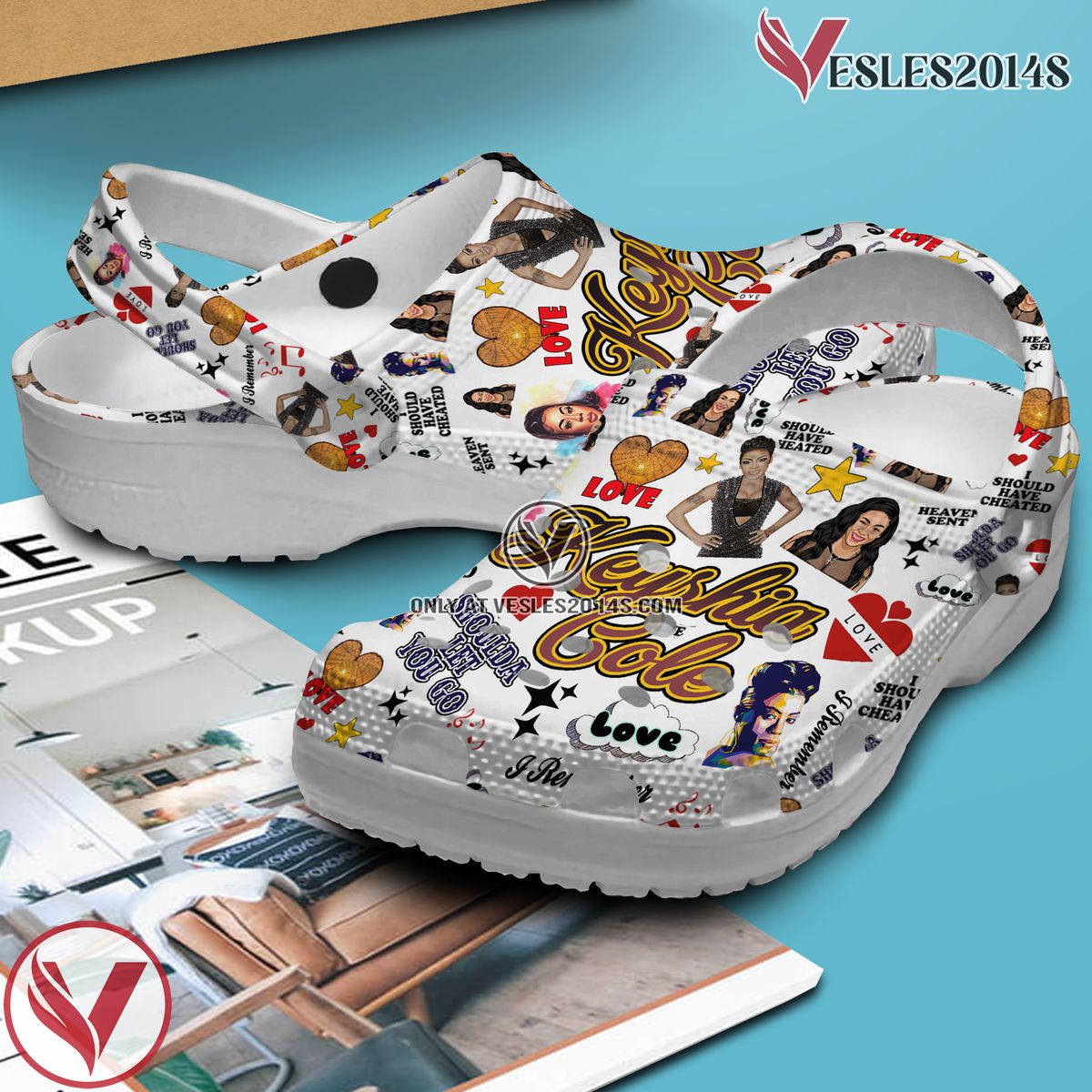 Keyshia Cole Music Crocs Crocband Clogs Shoes, Unique Gifts For Fans - Vesles2014S 3