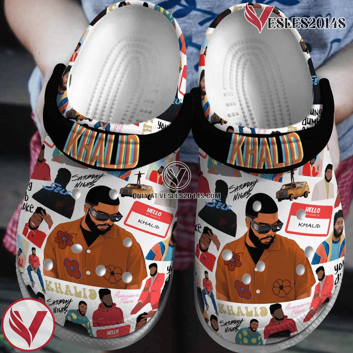 Khalid Music Crocs Crocband Clogs Shoes, Unique Gifts For Fans - Vesles2014S