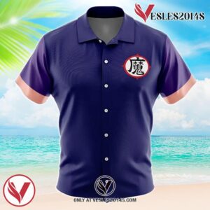 Kid Piccolo Dragon Ball Z Hawaiian Button Up Shirt, Perfect Gifts For Anime Lovers - Vesles2014S