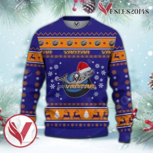 Kiekko-Vantaa Sport Ugly Christmas Sweater, Unique Gifts For Fans - Vesles2014aS 2