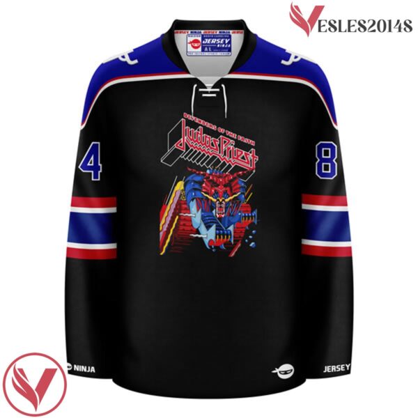 Killing Machine Defenders of the Faith Judas Priest Hockey Jersey - Vesles2014S 3