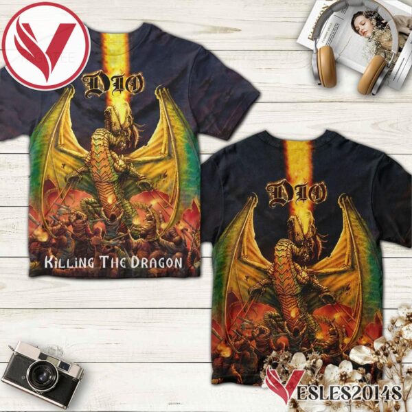 Killing The Dragon Album By Dio Shirt, Perfect Gifts For Music Lovers - Vesles2014S