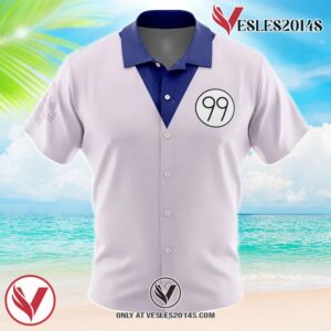 Killua Hunter X Hunter Hawaiian Button Up Shirt, Perfect Gifts For Anime Lovers - Vesles2014S