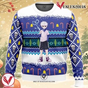 Killua Zoldyck Hunter X Hunter Ugly Christmas Sweater, Unique Christmas Gift For Fans - Vesles2014S
