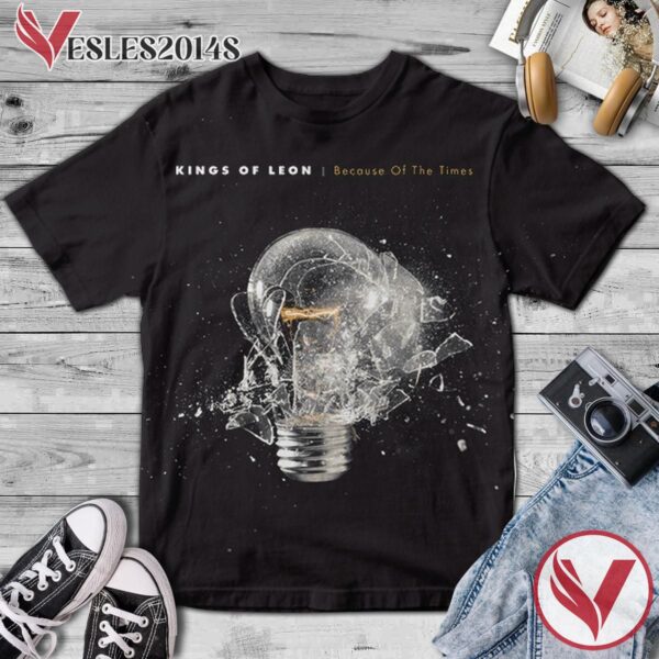 Kings Of Leon Because Of The Times Album Cover Shirt, Perfect Gifts For Music Lovers - Vesles2014S