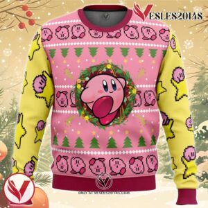 Kirby Ugly Christmas Sweater, Unique Christmas Gift For Fans - Vesles2014S