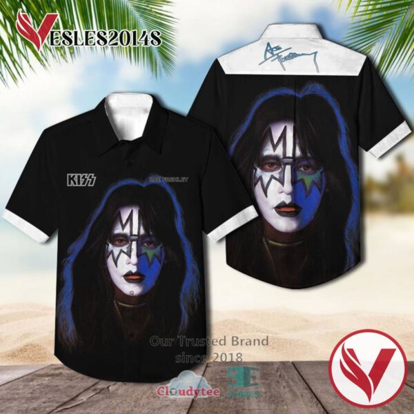 Kiss Ace Frehley Casual Hawaiian Shirt, Best Gifts For Summer Vesles2014S