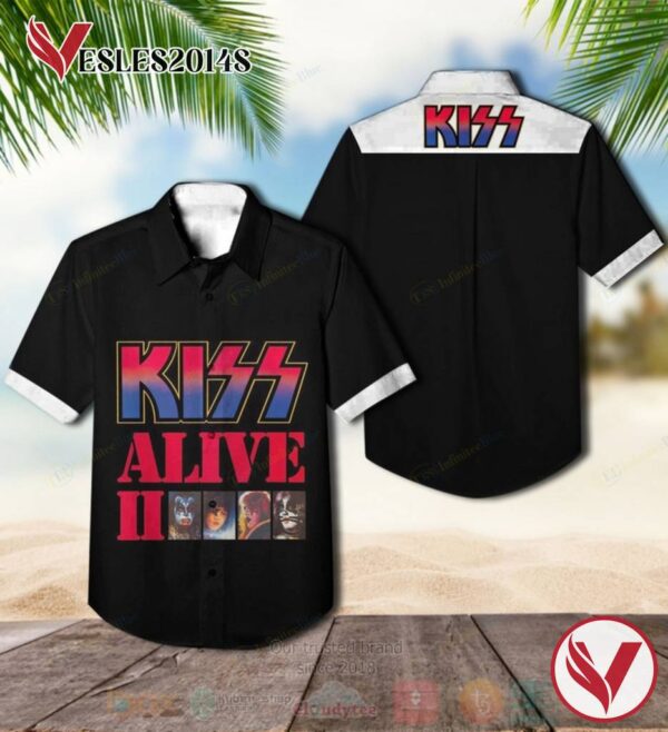 Kiss Alive II Album Hawaiian Shirt, Best Gift For Music Lovers Vesles2014S