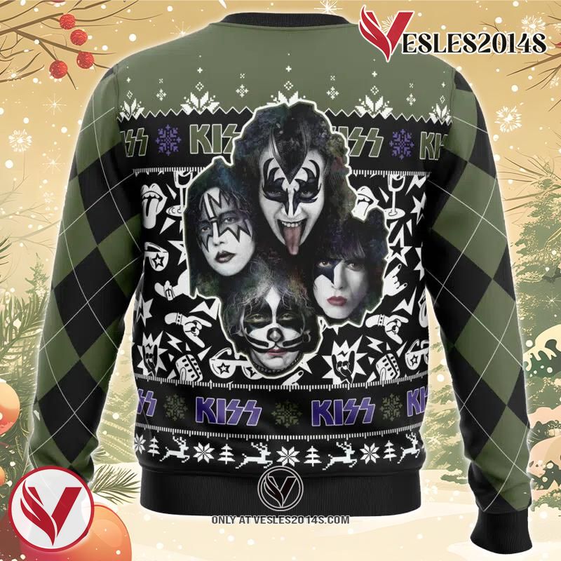 Kiss Band Ugly Christmas Sweater, Unique Christmas Gift For Fans - Vesles2014S 1