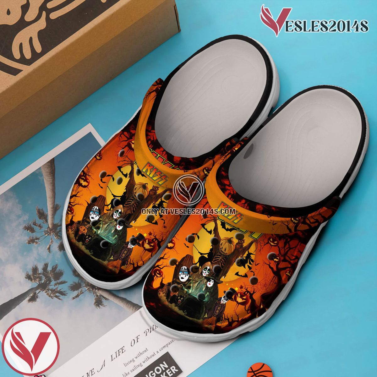 Kiss Halloween Music Crocs Crocband Clogs Shoes, Unique Gifts For Fans - Vesles2014S 3