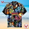 Kiss Kiss Art Album Casual Hawaiian Shirt, Best Gift For Music Lovers Vesles2014S