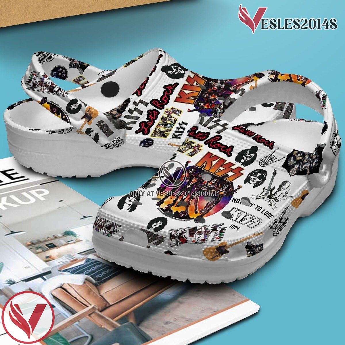 Kiss Let’s Me Rock Band Music Crocs Crocband Clogs Shoes, Unique Gifts For Fans Style 1 - Vesles2014S 2