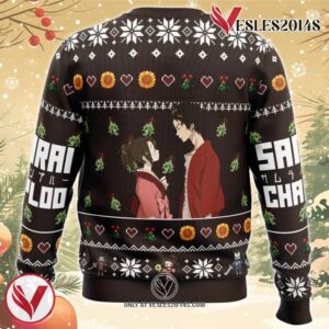 Kiss Me Under The Mistletoe Samurai Champloo Ugly Christmas Sweater, Unique Christmas Gift For Fans - Vesles2014S 1