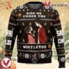 Kiss Me Under The Mistletoe Samurai Champloo Ugly Christmas Sweater, Unique Christmas Gift For Fans - Vesles2014S