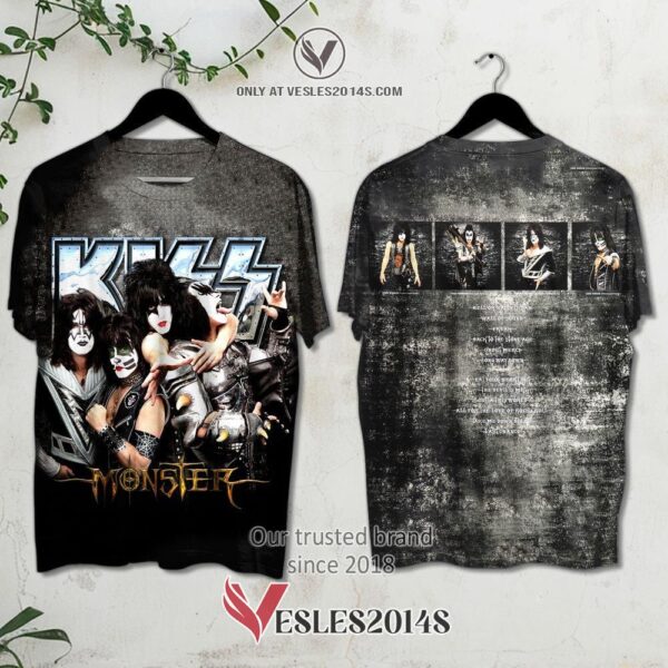 Kiss Monster Album 3D T-Shirt, Unique Gifts For Music Lovers - Vesles2014S