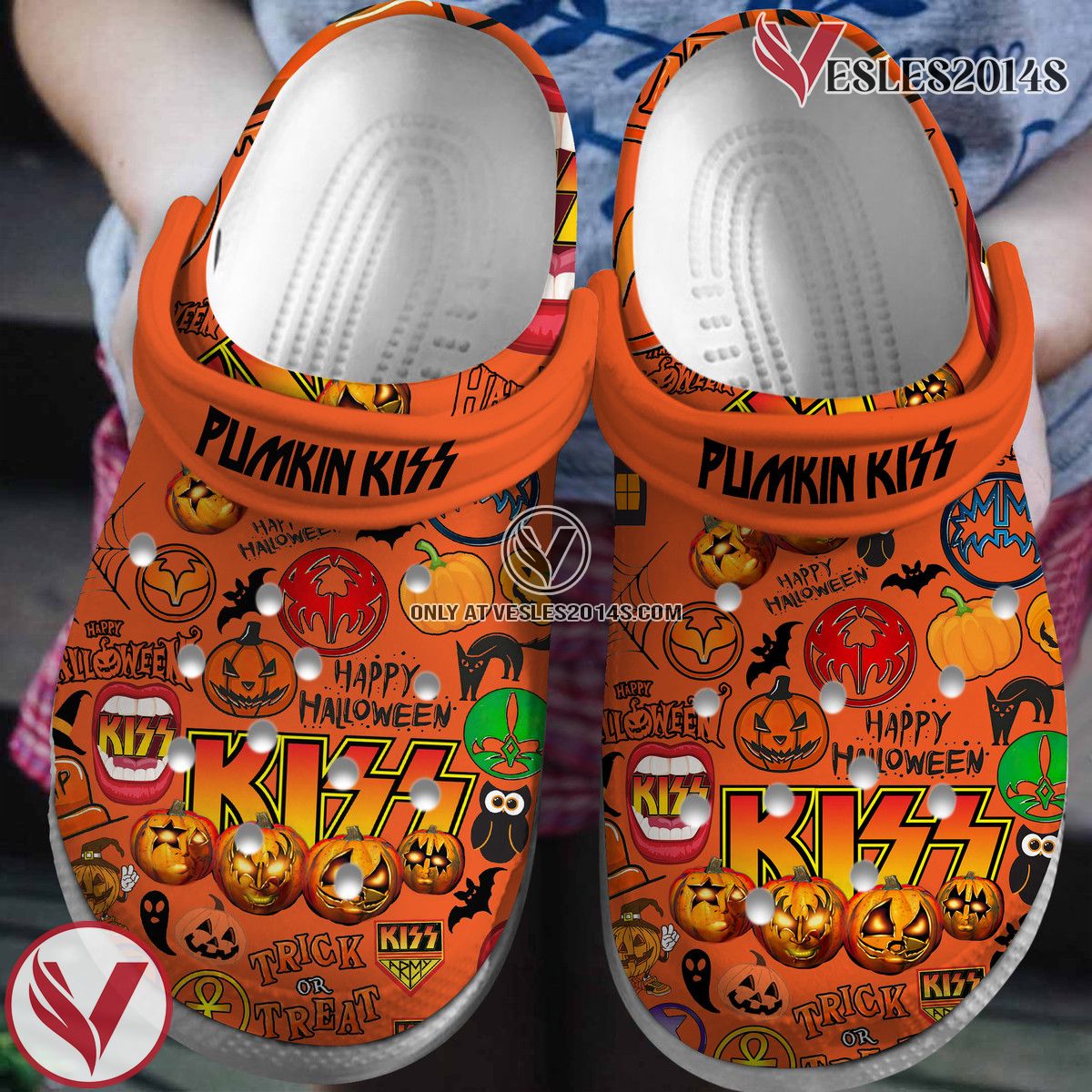 Kiss Music Crocs Crocband Clogs Shoes, Unique Gifts For Fans Style 12 - Vesles2014S