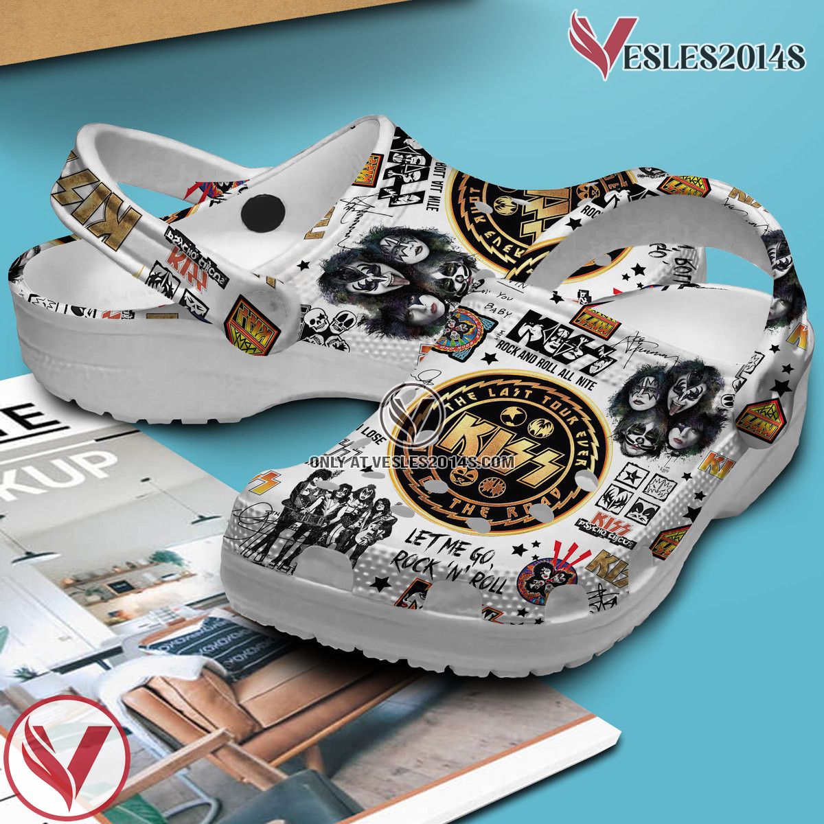 Kiss Music Crocs Crocband Clogs Shoes, Unique Gifts For Fans Style 16 - Vesles2014S 2