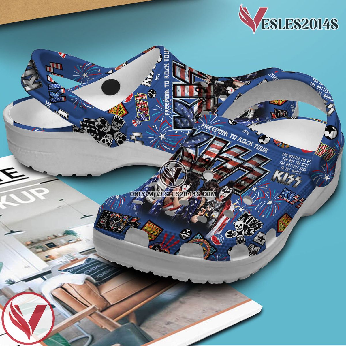 Kiss Music Crocs Crocband Clogs Shoes, Unique Gifts For Fans Style 18 - Vesles2014S 2