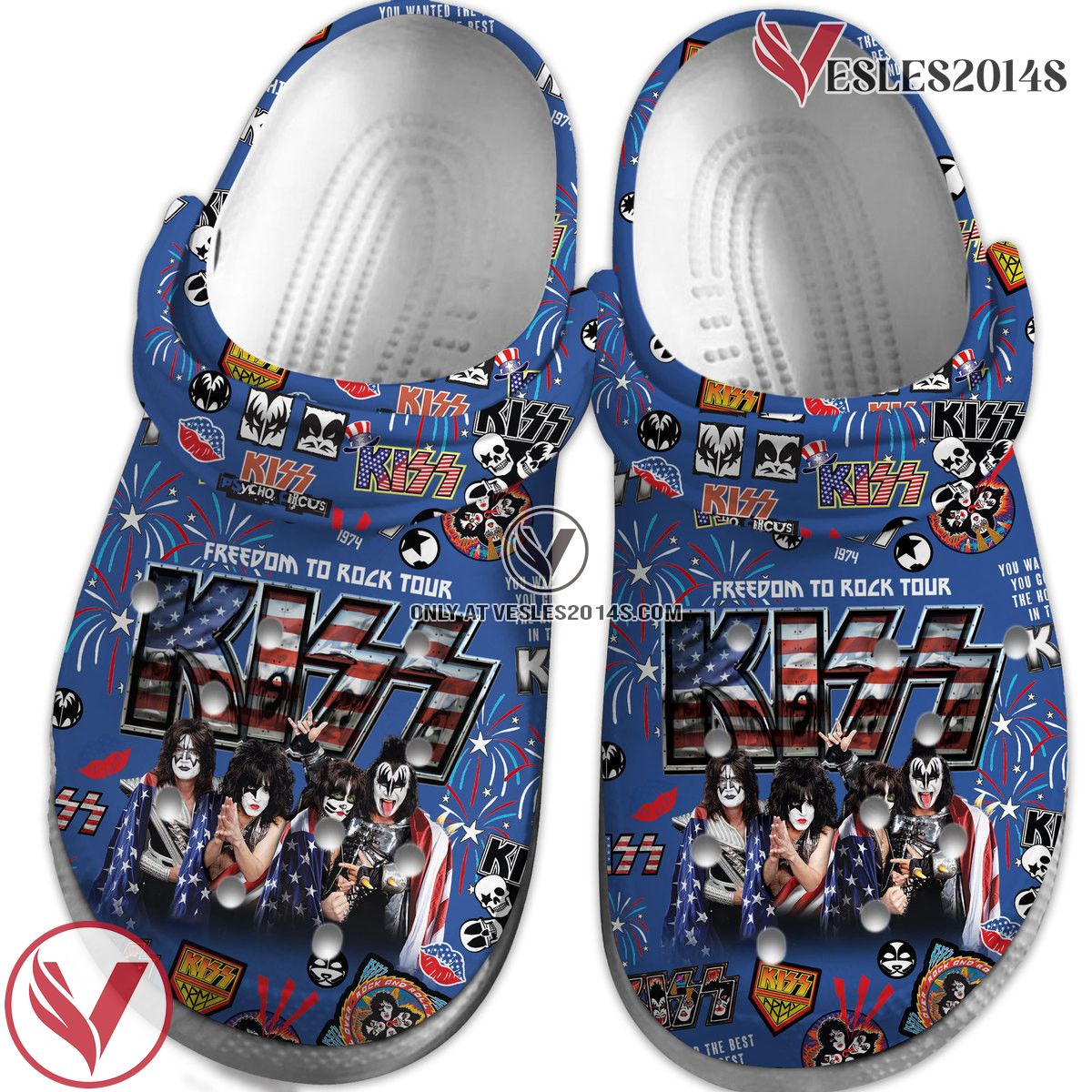 Kiss Music Crocs Crocband Clogs Shoes, Unique Gifts For Fans Style 18 - Vesles2014S 4