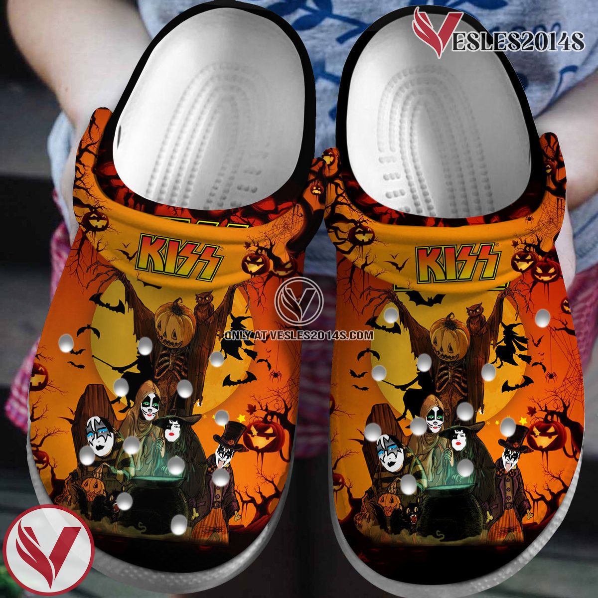 Kiss Music Crocs Crocband Clogs Shoes, Unique Gifts For Fans Style 19 - Vesles2014S