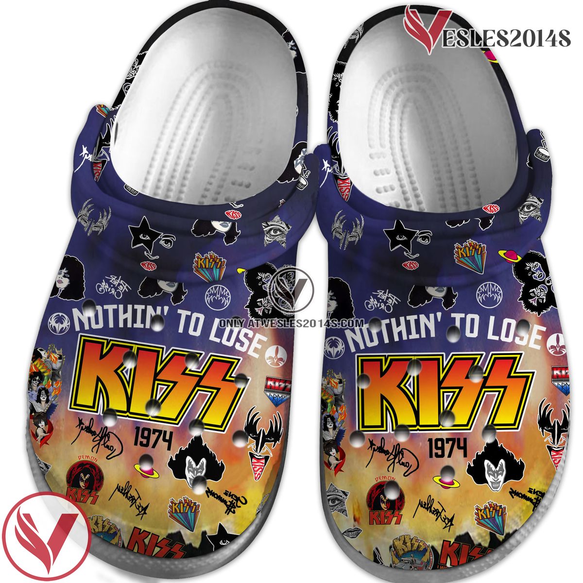 Kiss Music Crocs Crocband Clogs Shoes, Unique Gifts For Fans Style 2 - Vesles2014S 2