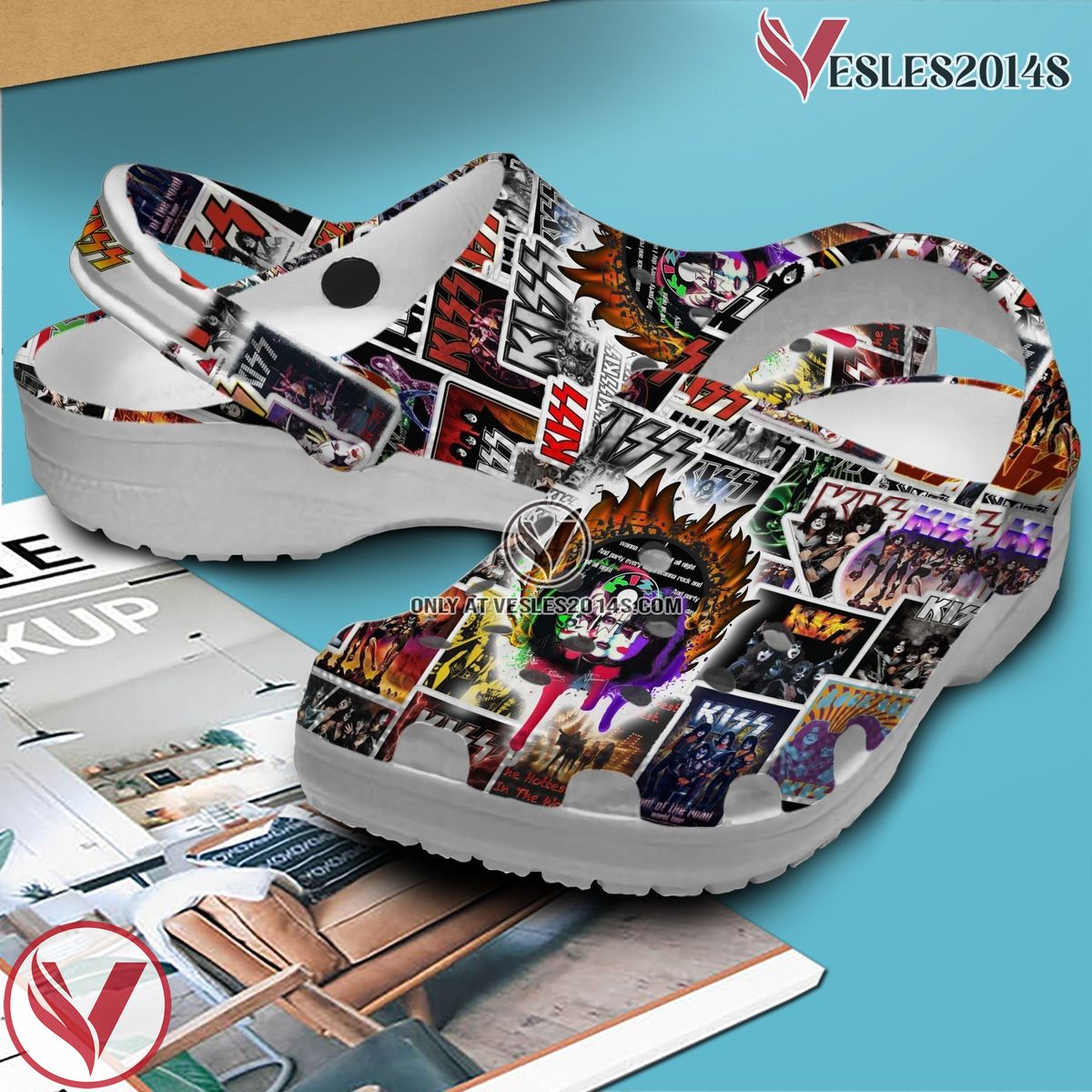 Kiss Music Crocs Crocband Clogs Shoes, Unique Gifts For Fans Style 20 - Vesles2014S 3