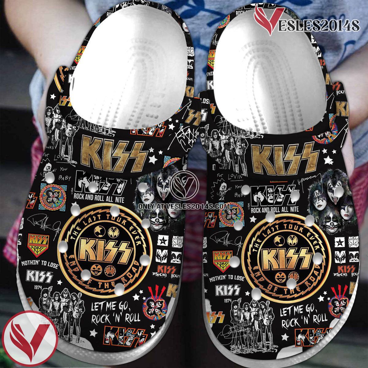 Kiss Music Crocs Crocband Clogs Shoes, Unique Gifts For Fans Style 22 - Vesles2014S