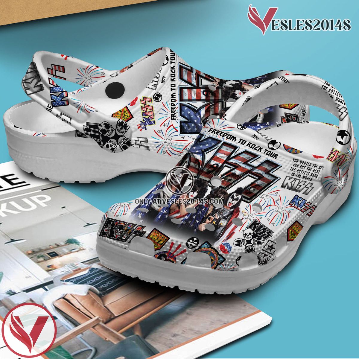 Kiss Music Crocs Crocband Clogs Shoes, Unique Gifts For Fans Style 5 - Vesles2014S 2