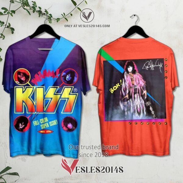 Kiss-Super Issue Album Red 3D Shirt, Unique Gifts For Music Lovers - Vesles2014S