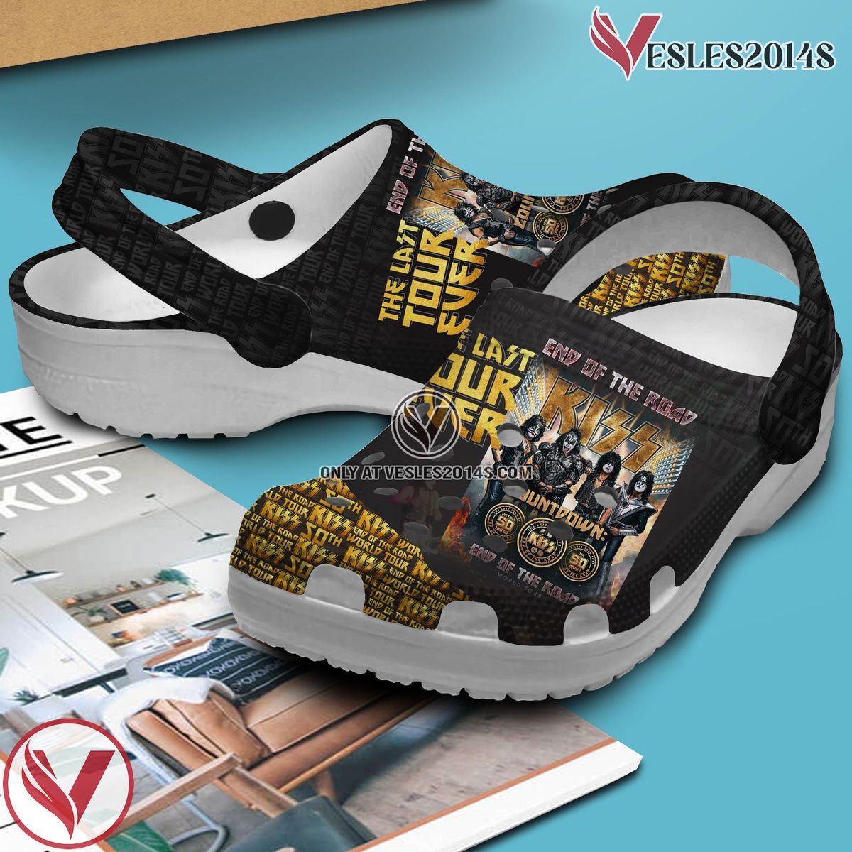 Kiss The Last Tour Ever Music Crocs Crocband Clogs Shoes, Unique Gifts For Fans - Vesles2014S 2