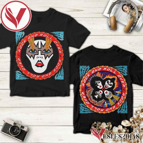 Kiss The Spaceman Rock And Roll Over Album Cover Shirt, Perfect Gifts For Music Lovers - Vesles2014S