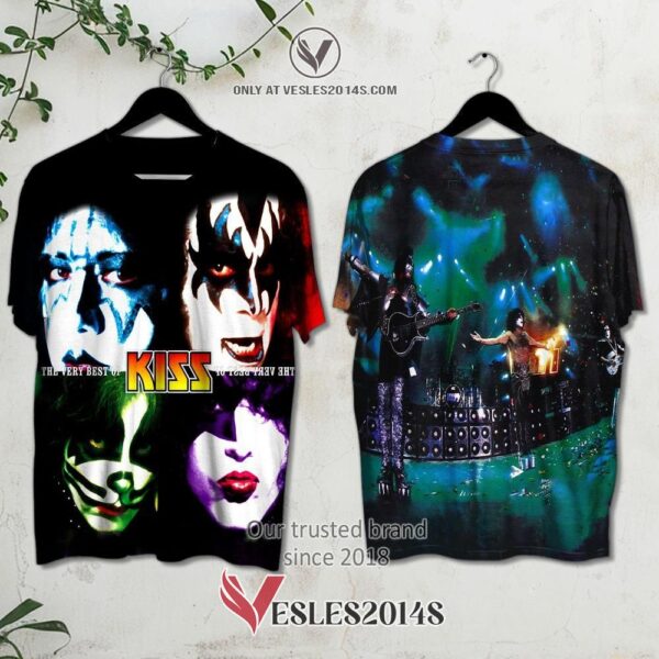 Kiss The Very Best Album 3D T-Shirt, Unique Gifts For Music Lovers - Vesles2014S