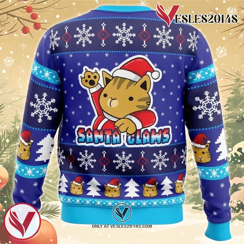 Kitty Claws Ugly Christmas Sweater, Unique Christmas Gift For Fans - Vesles2014S 1